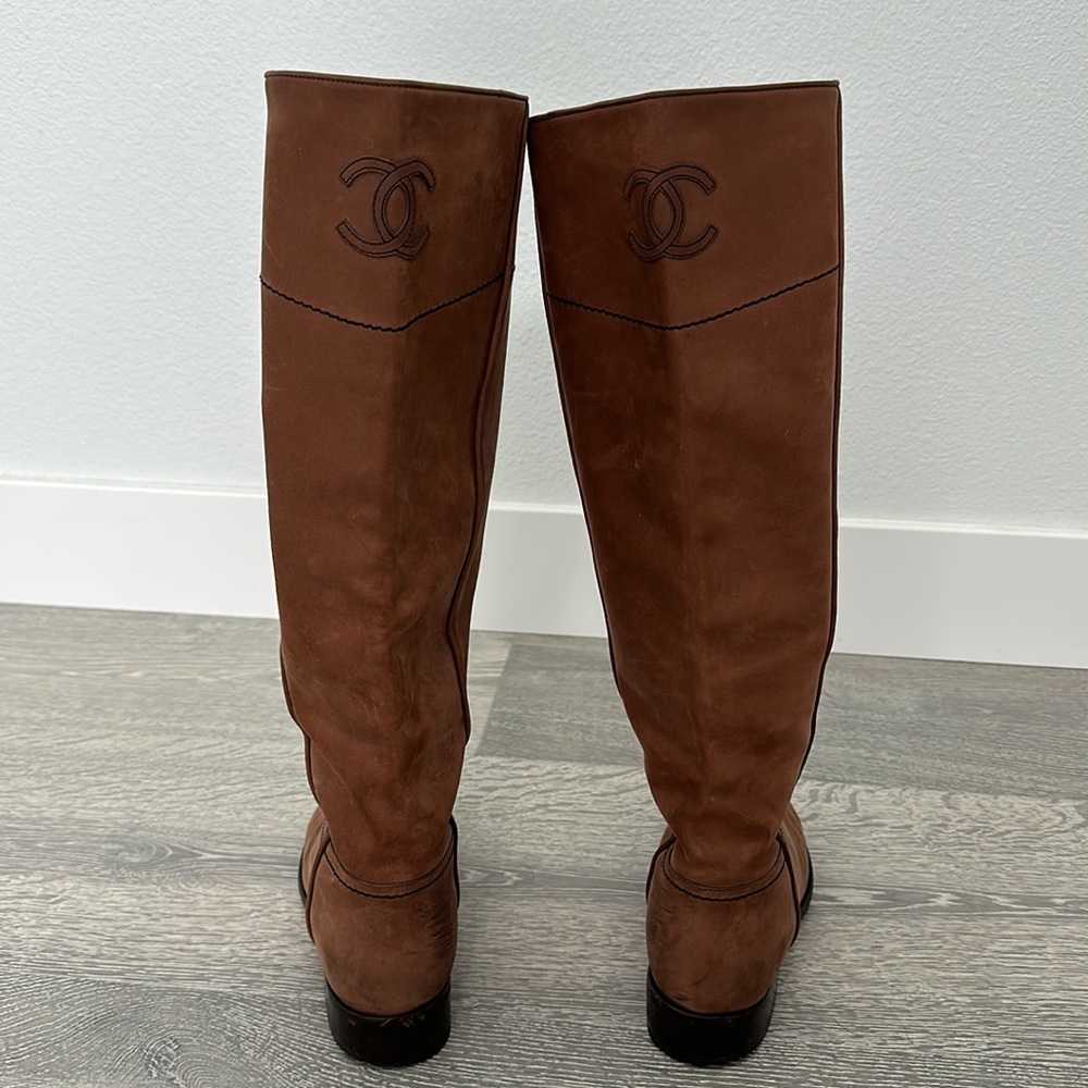 CHANEL 2014 CC Riding Boots